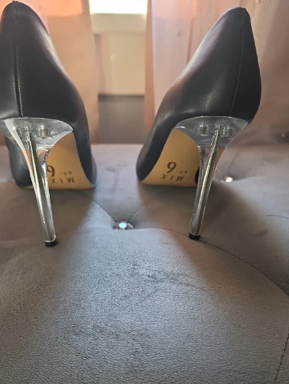 Mix No. 6 Black Pointed-Toe Stiletto Pumps